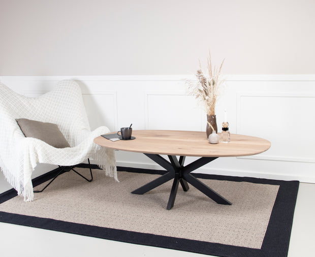 Ovalt Sofabord plankebord